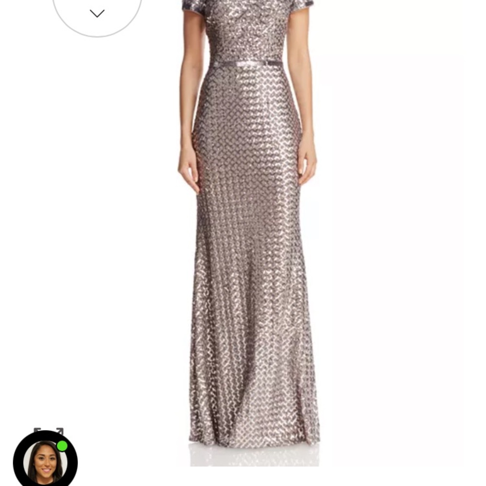 AQUA sequin gown